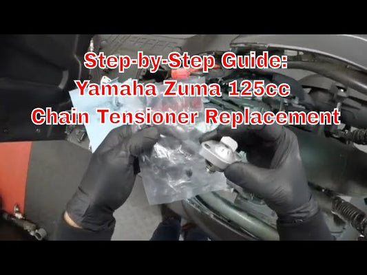 How to replace chain tensioner (Yamaha Zuma 125cc) DIY video tutorial