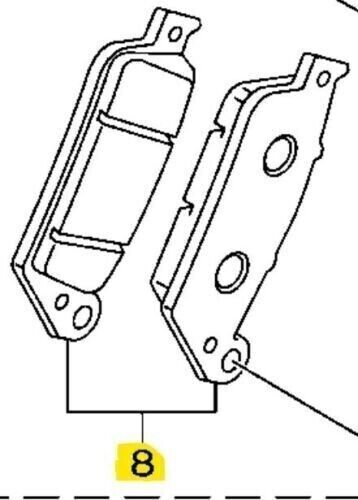 FRONT BRAKE PAD KIT YAMAHA ZUMA 125cc - SMAX 155cc